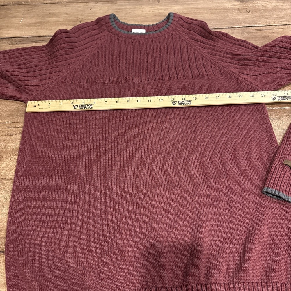 Columbia Men's Burgundy Pullover Sweater Size Medium - Picture 5 of 8
